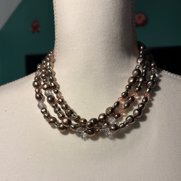 Liz Claiborne Gold and Silver Layered Necklace - Picture 1 of 5
